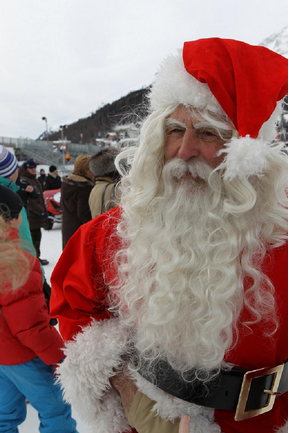 Santa Claus at St Moritz Polo